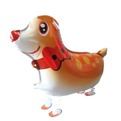 China Promotional Toy Hybrid Models Classical Animal Toys Promotional Toy Stand Pet Children's Walking Balloons Foil Animal Balloons Deer Animals for sale