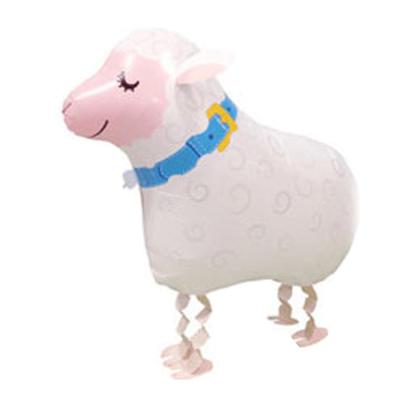 China Birthday Promotional Pet Girl Birthday Party Sheep Toy Walking Balloons for sale