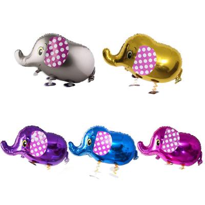 China Toy Promotional Wholesale Toy Custom Helium Promotional Elephant Pet Walking Foil Balloon for sale