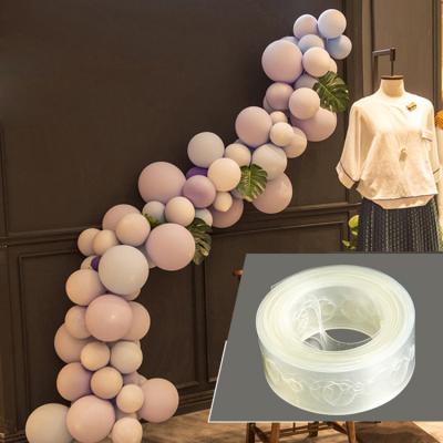 China Advertising Toy Balloon Clip Accessories Clear Balloon Garland Plum Balloon Chain Clip Toy 5m Advertising for sale