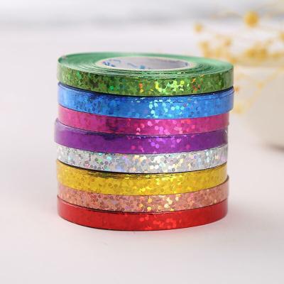 China Plastic Ribbon Ribbon Maker Balloon Ties 10m Edging PP Ribbon Balloon Ribbon For Florist Flowers Arts Crafts Wrapping Gift Box for sale