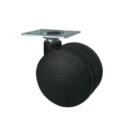 China Dlpo 75mm Furniture PA Plastic Caster Wheel For Drawer Storage Movable Metal Pedestal for sale