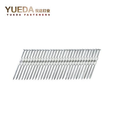 China EN14592 Round CE Certified 21 Degree Full Head Plasti Collated Nails Plastic Strip Nails Plastic Framing Nails for sale