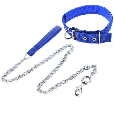 China Viable Price High Quality Cheap Accessories Customized Dog Pet Collars Leashes Foam Iron Chain Collar for sale