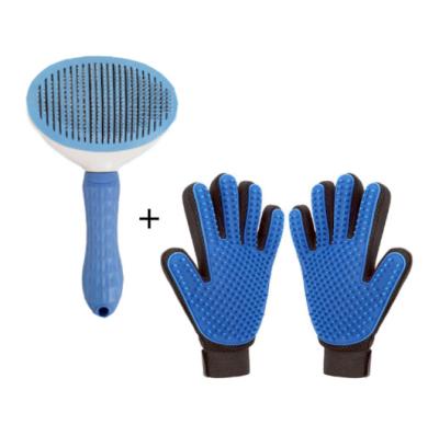 China Amazon Viable Hot Selling Silicone Cleaning Hair Remove Sweep Comb Dog Cats Pets Grooming Tool Kit for sale