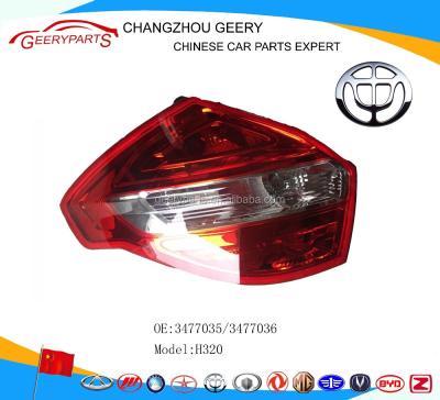 China brilliance auto parts tail lamp brilliance H320 / brilliance cross 3 3477035 / 3477036 3477035 / 3477036 for sale