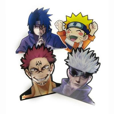 China Waterproof+Eco-friendly Lenticular Motion Sticker Custom Lenticular Anime 3D Sticker Car Anime Hot Sell Die Cut Stickers for sale