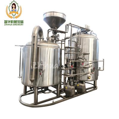 China Restaurants Factory Directly Wholesale Turnkey Beer Brewing System 1000l 1500l 2000l 2500l for sale