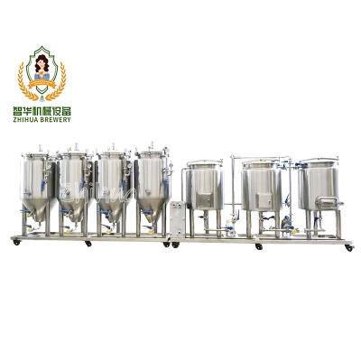 China Restaurants Proper Price Factory Wholesale Custom Beer Brewing Production Line 1200l for sale