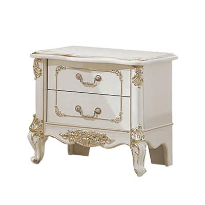 China High Quality Luxury Bedroom Solid Wood Bedside Table Antique Nightstand for sale