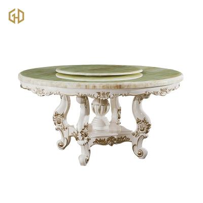 China Top Antique Quartz Stone Reproduction Quartz Stone Solid Wood Top Table Dining Room Furniture for sale