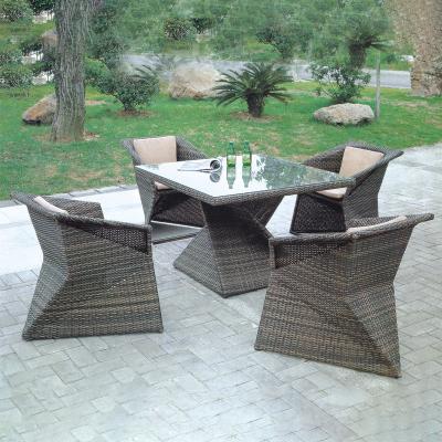 China Eco-friendly\UV Resistant\Water Proof\Weather Resistant Warm Patio Garden Furniture Rattan Wicker Chair Set Outdoor Dining Set Courtyard for sale