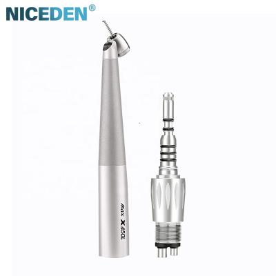 China Dental Fiber Steel High Speed ​​Handpiece Optical LED Mini Head 45 Degree 2/4/6 Hole Air Turbine Lubricant Coupling Jet for sale