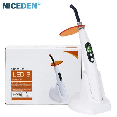 China Dental Clinic Cordless LED.B Dental Cordless Treatment Light Dentist Curing Lamp Output Intensity 1200-1400mw/cm2 for sale