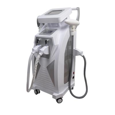 China Acne treatment 3 in 1 multifunctional salon e-light ND yag laser tattoo removal machine two touch screens China manufacturer for sale