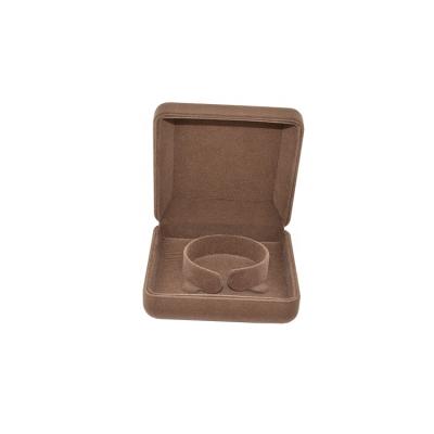 China Eco-friendly Jewelry Package Iron Flocking Bangle Display Bracelet Custom Velvet Gift Packaging Luxury Jewelry Box for sale