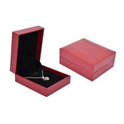 China Plastic Jewelry Display Factory Large Order Quantity Velvet Paper Gift Packaging Storage Packaging Custom Necklace Jewelry Boxes for sale