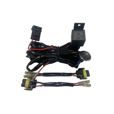 China Custom Automobile LED Lamp Car Switch Harness Auto LED Lamp Car Switch Harness Bar Roof Lamp Spotlight Harness Wire Harness for sale