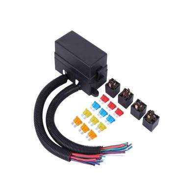 China Plug and Play Trailer Harness Marine 12 Way Blade Fuse Holder Box Wire Car Cable Harness for sale