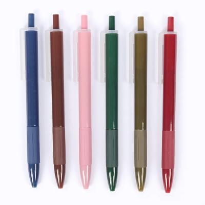 China Normal Factory Hot Sales Modern Design Colorful Plastic Click Gel Ink Press  Pen for sale