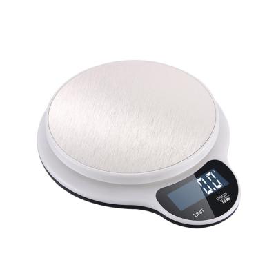 China WITH LID Stainless Steel Electronic Food Weighing Kitchen Scale 10kg/1g Te koop