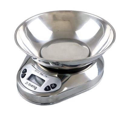 China High Quality Weight Function Digital Stainless Steel Kitchen Food Scale With Bowl Weighing Scale Te koop