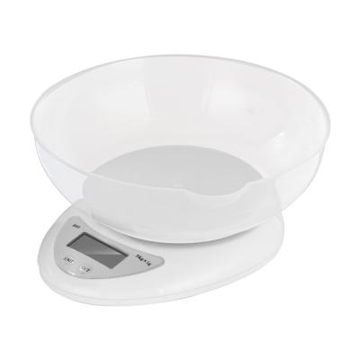 中国 With Tray Electronic Scale ABS Plastic Kitchen Platform Scale With Bowl Digital Kitchen Scale 販売のため