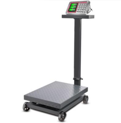 China TCS-K-P Foldable Electronic Weighing Scale 500kg 300 Kg 1000 Kg Industrial Commercial Electronic Platform Scale Wheel Thickening for sale