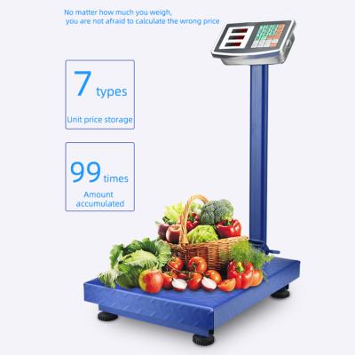 China Metal and ABS 150kg 300kg Weighing Machine Stainless Steel Plastic Digital Electronic Waterproof Platform Scale en venta