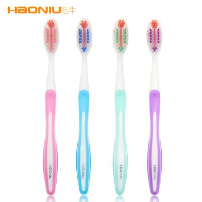 China Disposable Different Colors Printing Choice Logo Plastic Toothbrush for sale