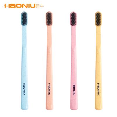 China Eco-Friendly Wholesale Disposable No.605 Wheat Straw Toothbrush for sale