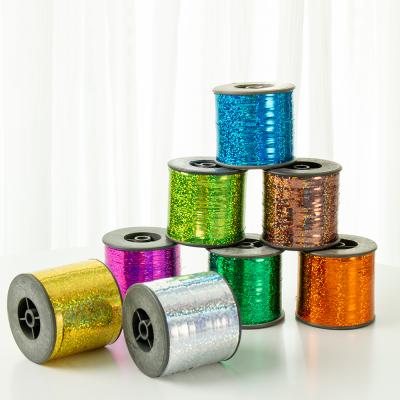 China Gorgeous Color For Factory Grade Lurex Polyester Laser Knitting M Type Metallic Thread Top Direct Wholesale Glitter for sale