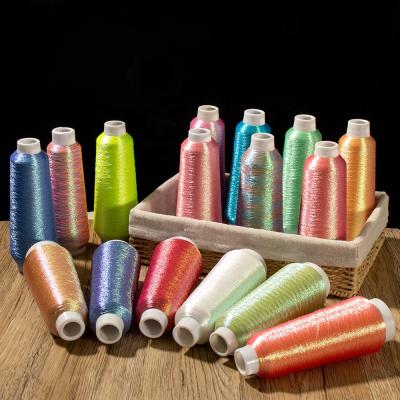 China Sparkle 12micron St 1/69 MS Embroidery Thread Smooth Anti-UV Type Magic Color Lurex Type Metallic Thread for sale