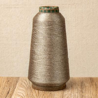 China Factory Wholesale Outlet Dark Japanese Technology Golden High Tenacity Metallic Thread For Machine Computer Embroidery High Speed ​​Thread for sale