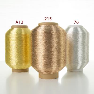 China High Tenacity For Morocco Market Pure Silver Gold Bronze With 450D Polyester Cotton Embroidery Thread St Type Metallic Thread for sale