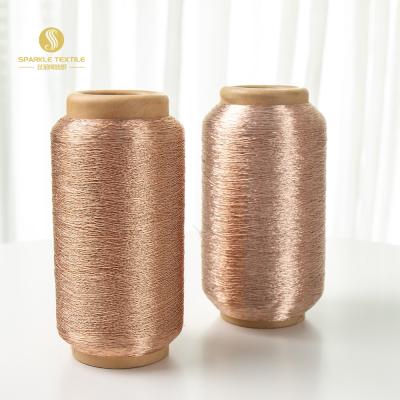 China Factory Supply 450D 600D High Tenacity Morocco Embroidery Metallic Thread Cotton Thread Gold Bronze Metallic Thread for sale