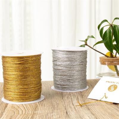 China Factory Wholesale Clothing Tag Line High Tenacity 300m Nylon Twine Tinsel Cord Rope Metallic Rope For Craft Making Gift Wrapping for sale