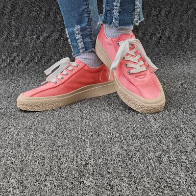 China New Fashion Trend Fashion Design Fabric Women's Rubber Sneakers Shoes Ladies Causal Canvas Shoes for sale