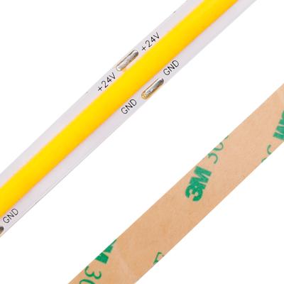 China Residential 480led Dotless cri90 10w led flexible COB led strip light for sale