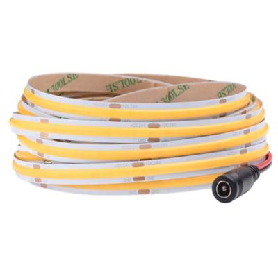 China Warehouse DC12V/24V IP20/65 Flip Chip COB LED Strip Lights High Density COB Led Tiras for sale