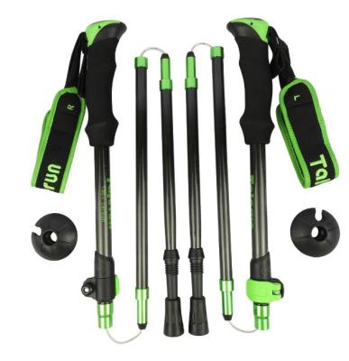 China New Lightweight Full Carbon Style Premium Trekking Poles YMC5-E7-G Portable Poles YMC5-E7-G With Cork Handle for sale