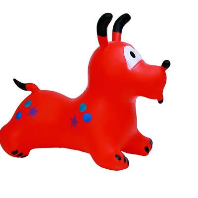 China Toy Inflatable Colorful PVC Material Inflatable Cartoon Dog Model For Children To Play for sale