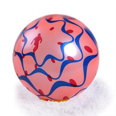 China Hot Selling Cheap Squeezable Two Colors Toy Balls For Kids Indoor And Outdoor Inflatable Playing for sale