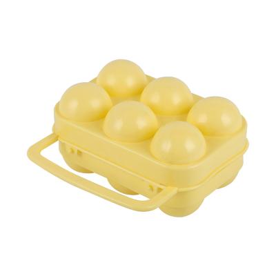 China Household Products Refrigera To Indoor Outdoor Plastic Egg Tray Holder For 6 Eggs for sale