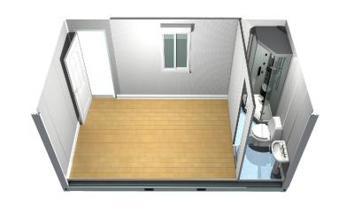 China Aluminum Alloy Prefab Modular Homes Containers For Bathroom / Toilet for sale