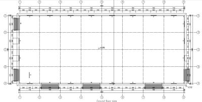 China Economic Prefabricated Steel Frame Structures With Simple Steel Rolling Shutter Door for sale