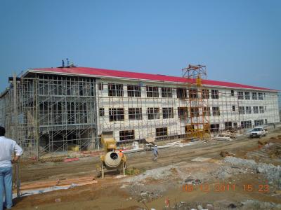 China H Column Green Painting Steel Frame Structures Prefabricated Workshop Building for sale