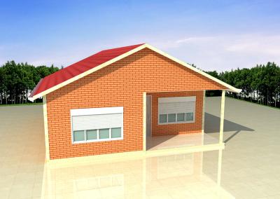 China Fire Resistance Light Steel Villa Prefab Homes Plan , Easy To Assemble / Disasse for sale