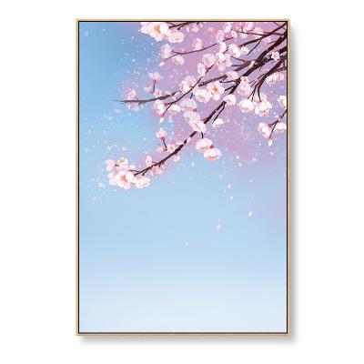 China Impressionist flower painting by numbers with beautiful Sakura for sale