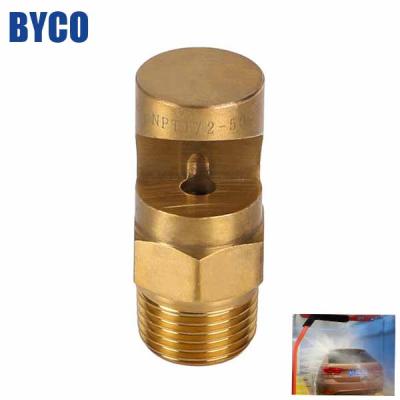 China Supplier Customized Wide Angle Brass Flat Nozzle Byco Dust Collection Water Truck Fan Jet Head for sale